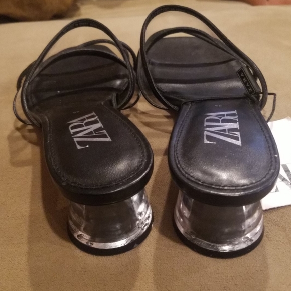 Zara clear sandles size 8 - Picture 4 of 6